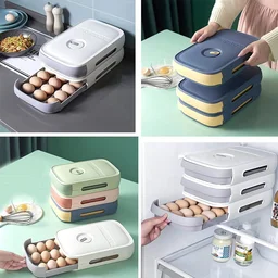 Egg Storage Box – Drawer Style Fridge Organizer for Freshness | Storenzo