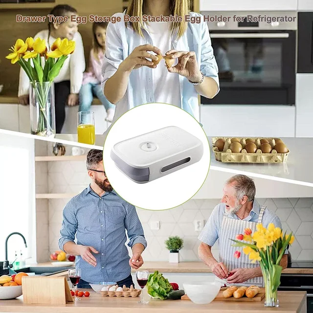 Egg Storage Box – Drawer Style Fridge Organizer for Freshness | Storenzo