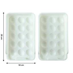 Egg Storage Tray – Space-Saving and Durable Refrigerator Organizer