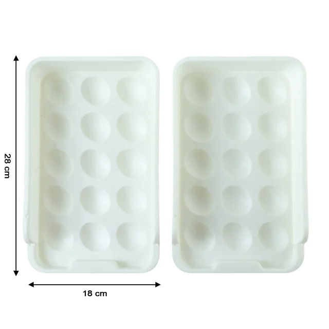 Egg Storage Tray – Space-Saving and Durable Refrigerator Organizer