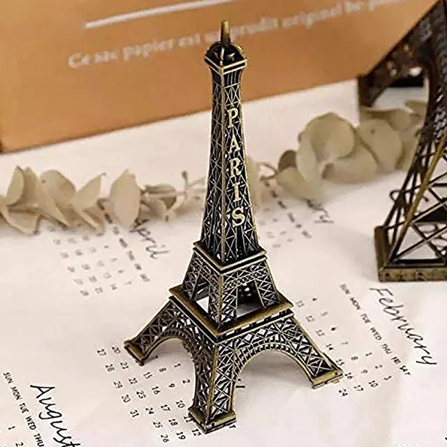 Eiffel Tower Statue – Antique Metal Paris Landmark | VoltDesk