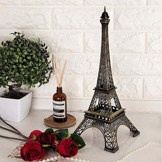 Eiffel Tower Statue – Antique Metal Paris Landmark | VoltDesk