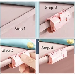 Elastic Bed Sheet Clips – Non-Slip Plastic Quilt Holders