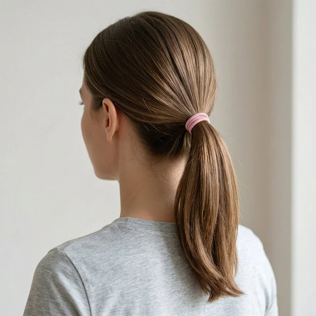 Elastic Hair Bands – Soft & Strong Grip for All Hair Types (40 Pc)