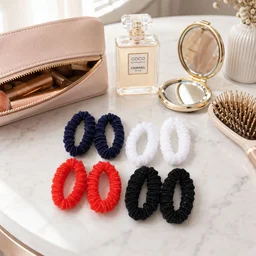 Elastic Hairband Set – Gentle Grip & Vibrant Colors for All-Day Hold