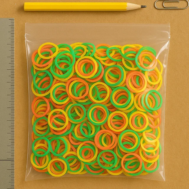 Elastic Rubber Bands – Multicolor, Durable for Office & Home | Papezo