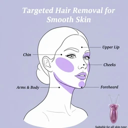 Electric Facial Hair Remover – Gentle & Smooth Skin | Velvet Wellness