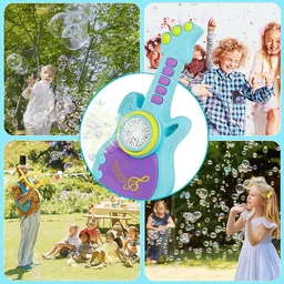 Electric Guitar Bubble Machine – Automatic Fun for Kids