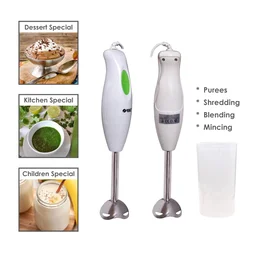 Electric Hand Blender – Stainless Steel Blade for Smooth Blending
