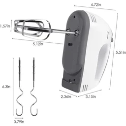 Electric Hand Mixer – 7-Speed with Attachments | XcelCraft