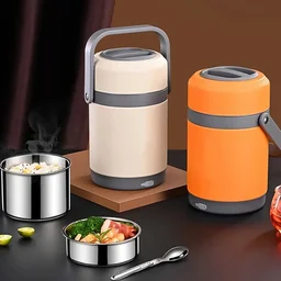 Electric Heated Lunch Box – 2L Stainless Steel | Lunchie Bunchie