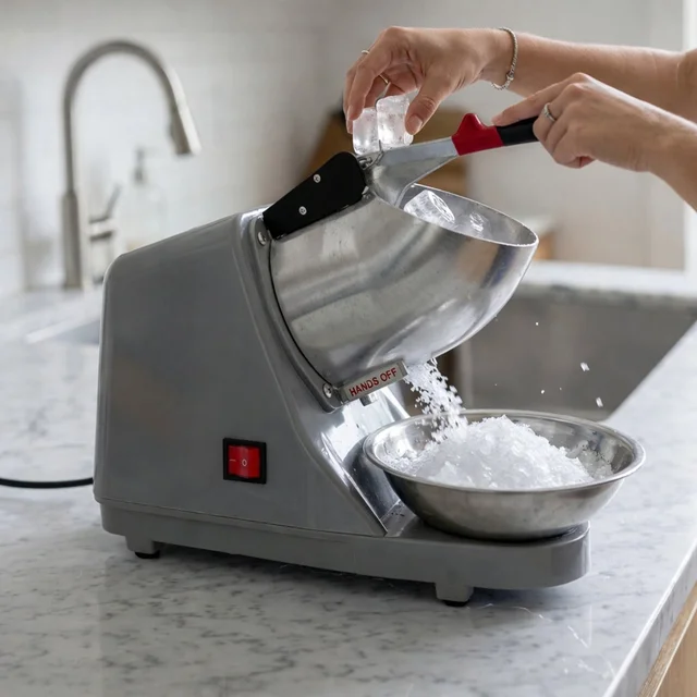 Electric Ice Crusher – Effortless & Fast for Home/Commercial Use