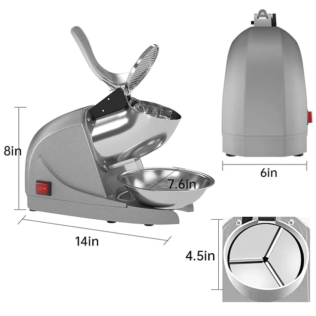 Electric Ice Crusher – Effortless & Fast for Home/Commercial Use