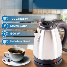 Electric Kettle 2L – Fast Boil Stainless Steel Durable Design