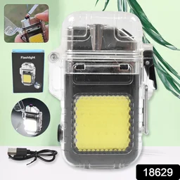 Electric Lighter Flashlight – USB Rechargeable 3-Mode COB | Indo Glow
