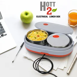 Electric Lunch Box – Dual Stainless Steel Containers for Hot Meals