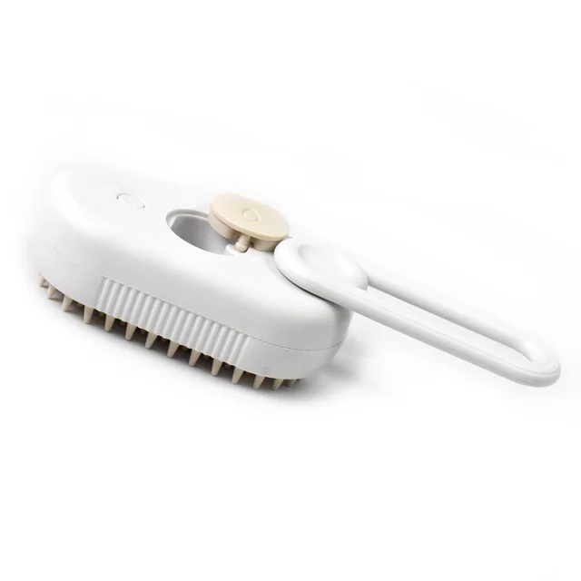 Electric Pet Steam Brush – Hair Removal & Massage | Calm & Curl