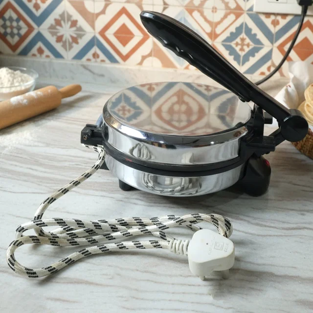 Electric Roti Maker – Stainless Steel Flatbread Cooker for Quick Meals