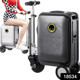 Electric Scooter Suitcase – Rideable Smart Luggage with Removable Battery |