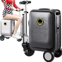 Electric Scooter Suitcase – Rideable Smart Luggage with Removable Battery |