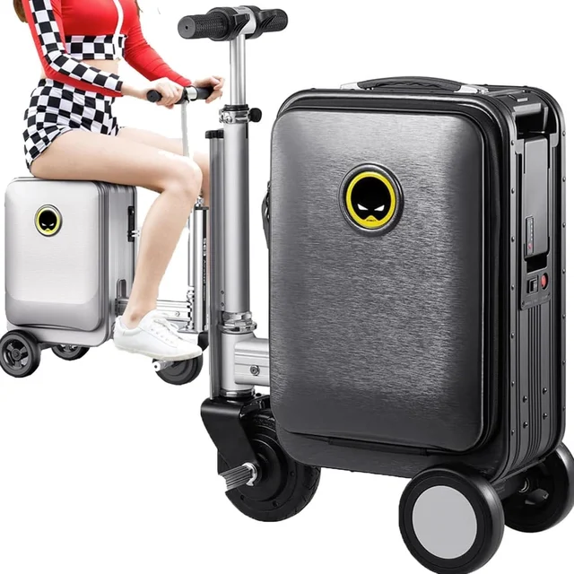 Electric Scooter Suitcase – Rideable Smart Luggage with Removable Battery |