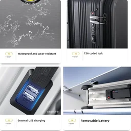 Electric Scooter Suitcase – Rideable Smart Luggage with Removable Battery |