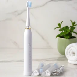 Electric Toothbrush – Rechargeable with 3 Extra Replacement Heads