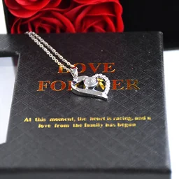 Eternal Rose Gift Box – Handmade with I Love You Necklace