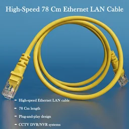 Ethernet LAN Cable 78cm – High-Speed Reliable Connectivity