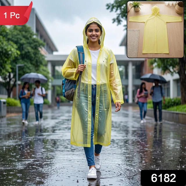 EVA Rain Coat – Lightweight Hooded Design for Monsoon