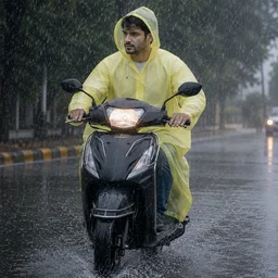 EVA Rain Coat – Lightweight Hooded Design for Monsoon