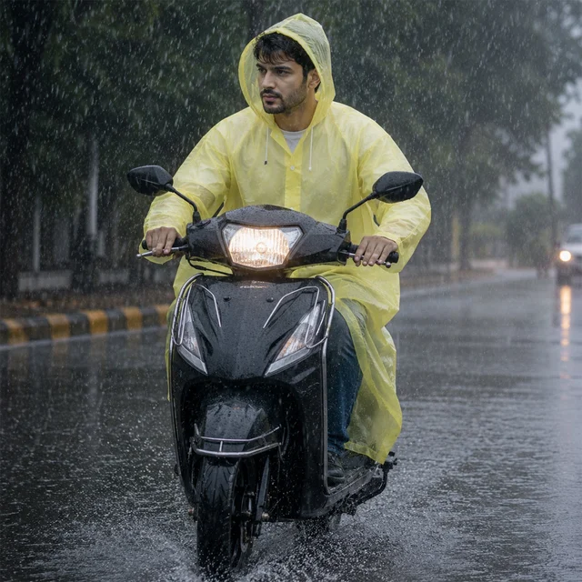 EVA Rain Coat – Lightweight Hooded Design for Monsoon