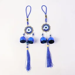 Evil Eye Hanging Wind Chime Set – Protective Home Decor Charm