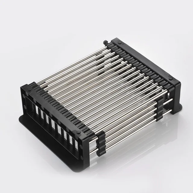 Expandable Dish Drainer – Stainless Steel Over Sink Rack | CookAura