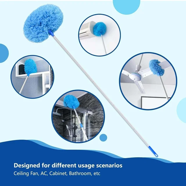 Extendable Microfiber Cleaning Duster – 83.5 cm Soft Round Head