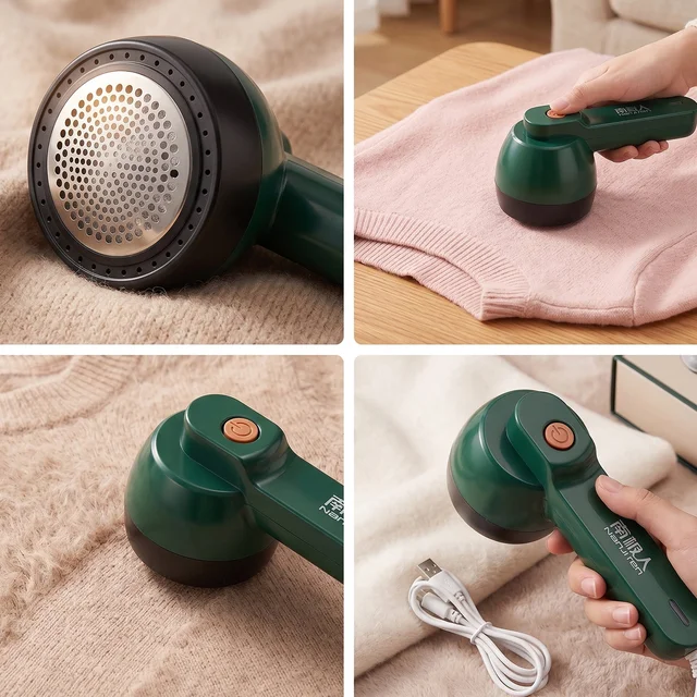Fabric Lint Remover – Rechargeable Electric Fuzz & Pilling Cleaner