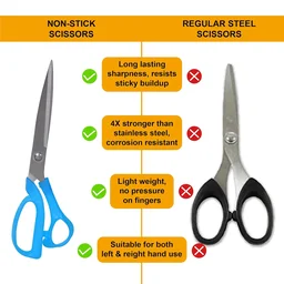 Fabric Scissors – 10-inch Carbo Titanium Steel for Crafts | Cisora