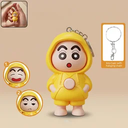 Face Changing Doll Keychain – Multiple Expressions & Compact Design