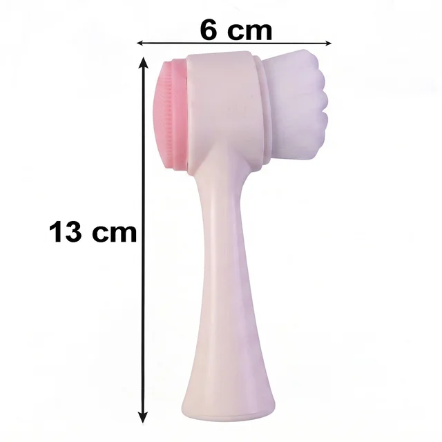 Facial Cleansing Brush – Dual-Sided Exfoliation & Massage for Clear Skin