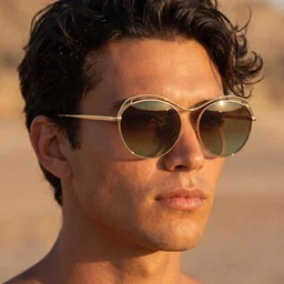 Fashion Sunglasses – Trendy Metal Frame with Mirrored Lenses