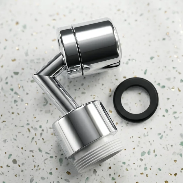 Faucet Aerator – 1080 Degree Swivel, Splash-Proof Water Flow