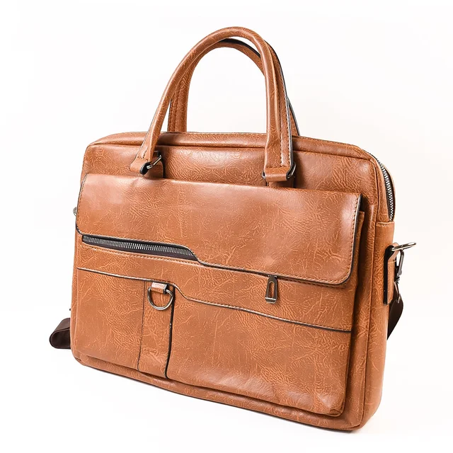 Faux Leather Laptop Messenger Bag – Durable & Stylish Briefcase