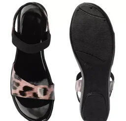 RM GLMAWALK women animal print synthetic patent leather comfortable and stylish wedges heels coushioned memory foam insole synthetic girls heel sandal | Women's Outdoor Sandals: Casual Sandals with Supportive Cushioned Sole for Everyday Use and Wedge Heels Mo - IND-4