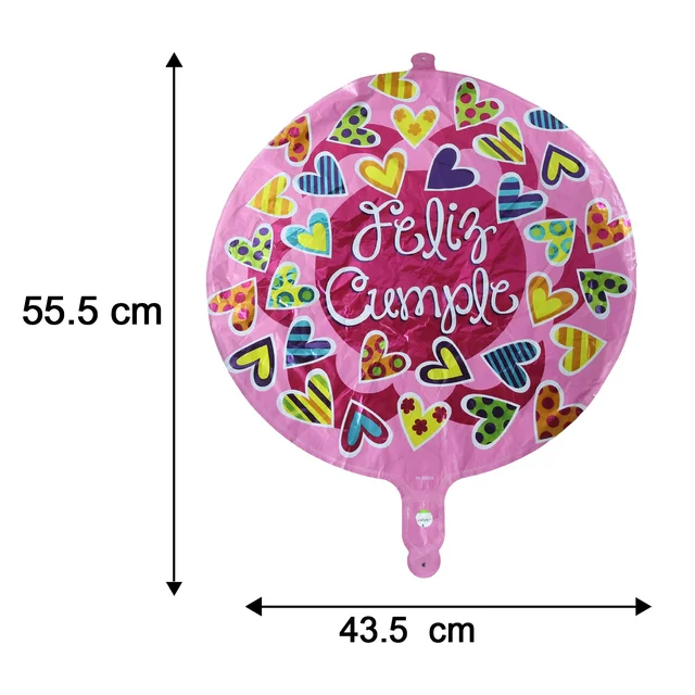 Feliz Cumple Foil Balloon – Bright Colorful Birthday Decor