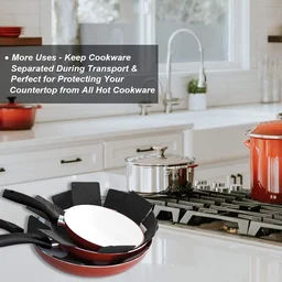 Felt Pots and Pans Protectors – Set of 3 Sizes | Bake & Dwell