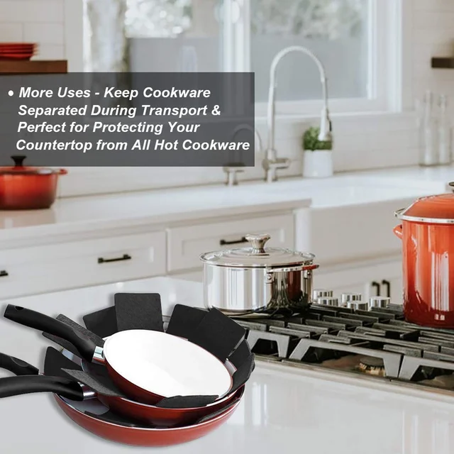 Felt Pots and Pans Protectors – Set of 3 Sizes | Bake & Dwell