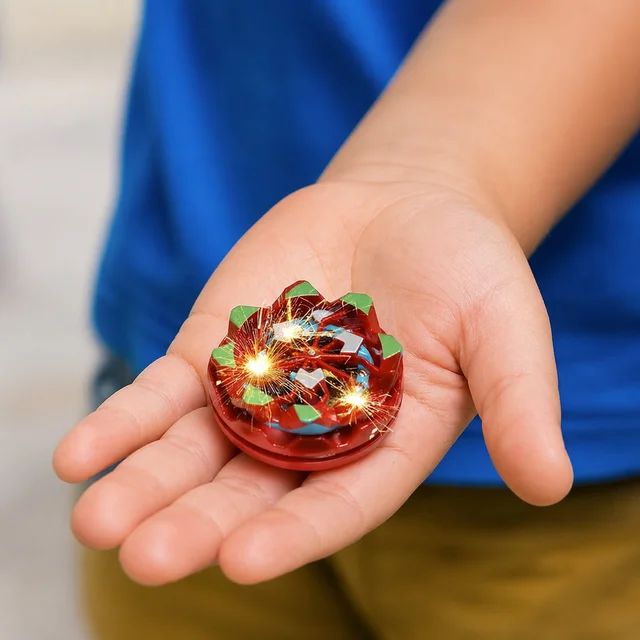 Fireworks Spark Effect Spinning Battle Top – High-Speed Fun for Kids