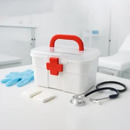 First Aid Box – Portable Medicine Storage with Tray | Organivo