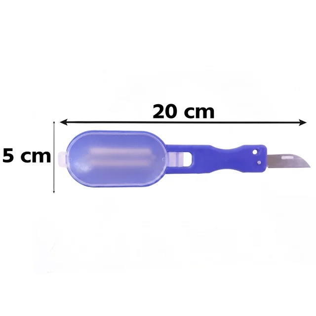 Fish Scaler Scraper with Lid Scale Remover Skin Cleaner for Kitchen (1 Pc)
