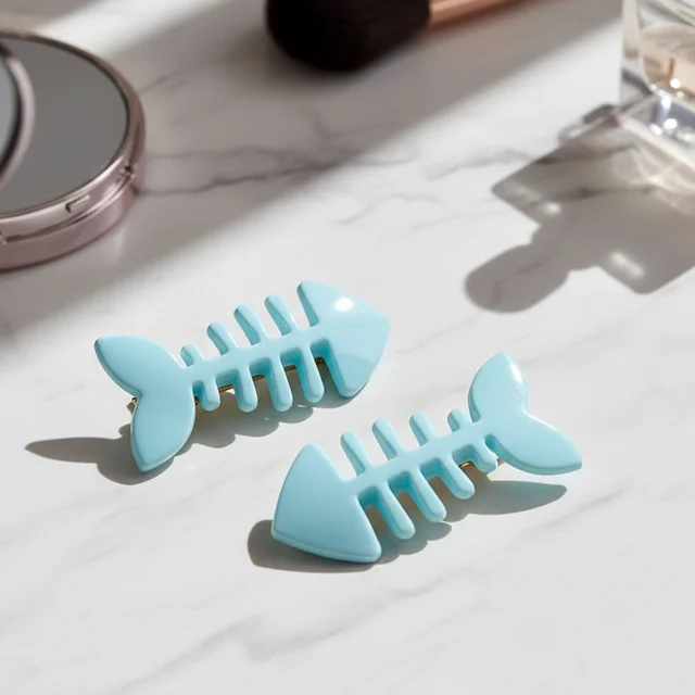 Fishbone Hair Clip Set – Cute & Strong Grip Pack of 4